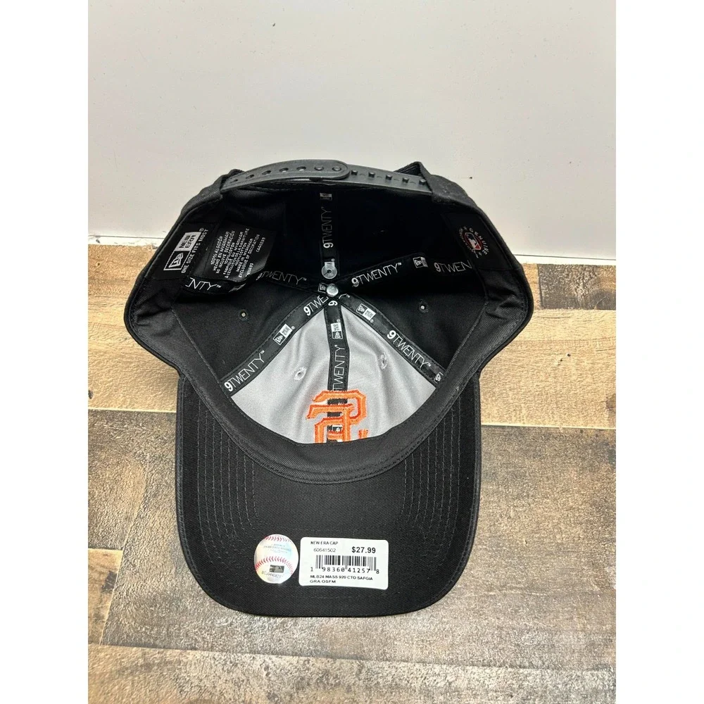 San Francisco Giants Snapback Hat Mens Black Gray‎ New Era MLB Baseball Sport